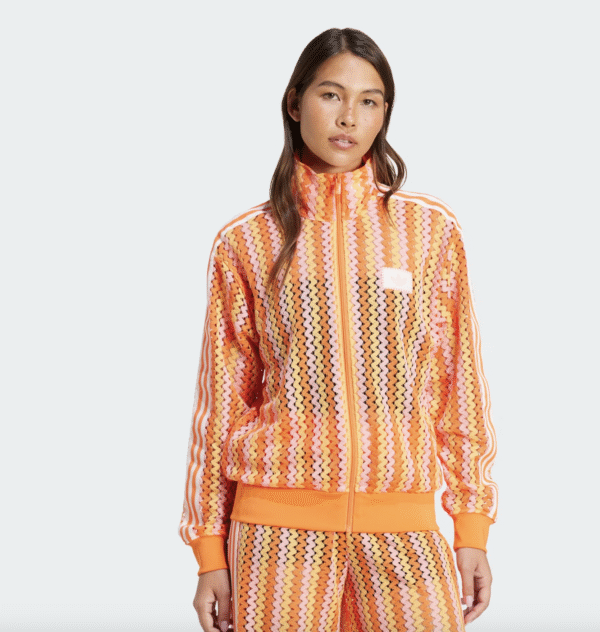 Chaqueta Firebird adidas Originals Summer Glow de S a L tallas naranja calada